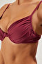 Mürdüm Drapeli Balconette Kaplı Bikini Üstü TBESS25BU00000 - 4