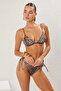 Leopar Desenli Üçgen Kaplı Bikini Üstü TBESS20BU0268