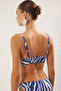 Zebra Desenli Üçgen Kaplı Bikini Üstü TBESS21BU0343 - 4