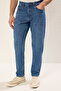 Orta mavi %100 Pamuk Essential Fit Jeans Kot Pantolon TMNAW23JE00104 - 3