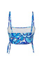Çiçek Desenli Tünelli Bralette Kaplı Bikini Üstü TBESS22BU0046 - 6
