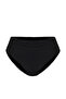Siyah Drapeli Regular Yüksek Bel Basic Bikini Altı TBESS24BA00145 - 6
