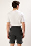 Limited Edition Anthracite Regular 100% Cotton Textured Shorts Tmnss23Sr00035 - 7