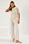 Taş Brümer İplik Polo Yaka İnce Triko Bluz TWOSS25BZ00341 - 2