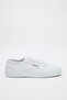 White Lace-Up Flat Sole Unisex Sneakers Takss25Sn00039 - 4