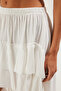 Ecru X Woven Ruffle Beach Skirt Tbess25Et00003 - 4