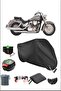 Black Honda Vtx 1300 S Rear Bag Lock Compatible Waterproof Canvas (Motorcycle)