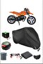 Black Kanu Mini 50 Backpack Lock Compatible Waterproof Canvas (Motorcycle)
