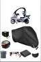 Black Bmw C1 Rear Trunk Lock Compatible Waterproof Canvas (Motorcycle)