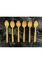 Set of 6 27 cm Boxwood Spoons - Wooden Spoons Serving Utensils - Wooden Wooden Spoons