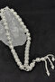 Openwork Processing Shiny Silver Rosary - 2