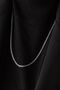 Steel Thin Gourmet Chain Necklace Non-Tarnish 3mm Unisex - 3