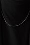 Steel Thin Singapore Chain Necklace Thin Twist Chain 1mm Elegant Minimal 45Cm&60Cm