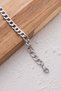 Steel Gourmet Chain Bracelet 6mm Non-Tarnish Thick Gourmet Bracelet Unisex 17Cm+4Cm&21Cm - 5