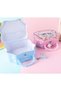 Metal Piggy Bank with Calf Bag and Lock, Blue, 16X14- - 4