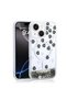 Apple iPhone 15 Case Moving Glossy Liquid Glitter Printed Transparent Tpu Premium Silicone with Rugged Surface