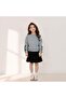Girl's Red Sweatshirt and Black Skirt Set – Stylish and Comfortable Design