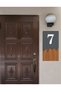 Vertical Laser Metal Composite - Wooden Apartment Complex - Apartment Hotel Office Door Number - Door No:7 - 3