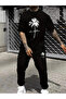 Printed T-Shirt & Sweatpants Jogger Tracksuit Set Combo