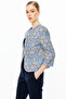 Mi Patterned Half Sleeve Short Jacket - 3