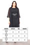Women's Plus Size Chiffon and Glitter Stripe Detailed Double Evening Dress Suit - 6