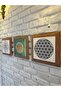 Set of 3 Stone Painting Boards with Solid (Wood) Frame 26X26 Set - 2
