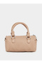 Textured Handbag with Dual Handle & Adjustable Strap - 2