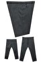 Men's Large Size Lycra Pipe-Leg Jeans with Laces, Suitable for 100-180 Kilograms, Anthracite - 3