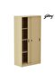 Godrej Full Steel Sliding Door Cupboard with Adjustable Shelves Beige Finish - 7