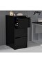 Godrej 3 Drawer Steel Filing Cabinet with Secure Lock, Steel, and Black Powder-Coated Finish - 6