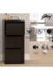 Godrej 3 Drawer Digital Filing Cabinet with Touch Screen Lock Steel Black - 3