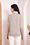 Women's Powder Yumoş Comfortable Turtleneck Long Sleeve Buttoned Slim Winter Blouse Sweater 700-3012242 - 6