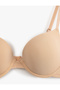 Half Padded Underwire Covered Push up Bra - 2