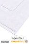 Set of 6 Plain 100% Cotton Foot Towels - White 50X70, 245 Gr - 2