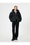 Short Inflatable Coat Hooded Zippered Pocket Comfortable Fit - 2