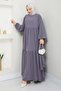 Islamic Mina Hijab Ferace Loose Cut Dress - 5
