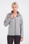 Women's Scuba Sweatshirt - Grey, Full Zip, Pocket, Stretchy and Comfortable - 3