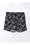 Gray Short Length Patterned Men's Swim Shorts - 5