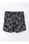 Gray Short Length Patterned Men's Swim Shorts - 6