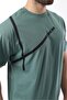 Green Crew Neck Stripe Detailed Cotton Men's T-Shirt E7033 - 5