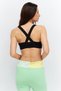 Women Sportswear Fit Lightly Padded Training Sports Bra, Black - 4
