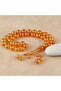 Katalin Rod End Sphere Cut 11mm Rosary -Transparent Orange -İbrahim Atasever Master Work - 3