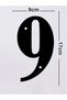 Aluminum Metal Composite - 17X9 cm Apartment Site -Apartment Hotel Office Door Number - Door No:7 - 3
