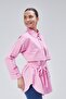 Belted Shirt with Robe - 6