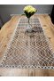 EV TEXTILE Dowry RUNNER LUX NATURAL CORD 95X40 غطاء طاولة القهوة