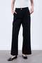 Linen trousers with elastic waistband