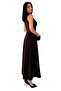Women's evening dress - sleeveless, belted, with lace detail 8552 - 4