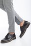 Men's Black Daily Orthopedic Sole Comfortable Guaranteed Classic Shoes - 5