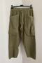 Women's Khaki Double Front Pocket Linen Shalwar Trousers - 2