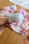 Set of 9 White Rabbit Soft Baby Girl's Clamp Buckles - Ribbon Heart Floral Children's Hair Clip - 2